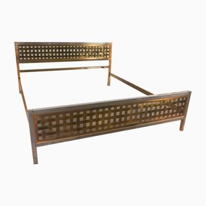 Letto in ottone di Sandro Petti, anni '70