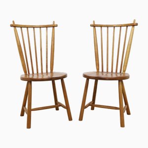 De Ster Geldermalsen zugeschriebene Spindle Chairs, 1960er, 2er Set