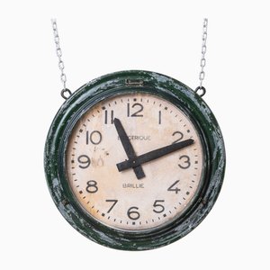 Antique Train Station Wall Clock from Brillie, 1920s