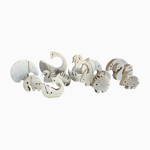 Animal Set from Fratelli Manelli, 1970s, Set of 15