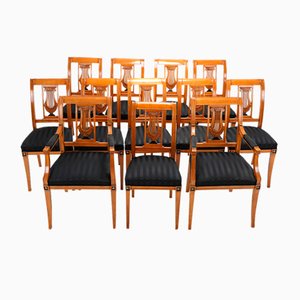 Esszimmerstühle im Klassizistischen Stil, 1890er, 12 . Set