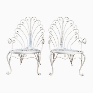 Set of Provençal Iron Armchairs, 1960