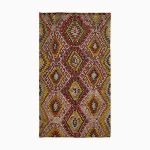 Vintage Anatolian Hand-Woven Kilim Rug