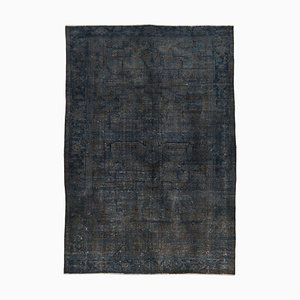 Vintage Hand-Knotted Rug in Grey