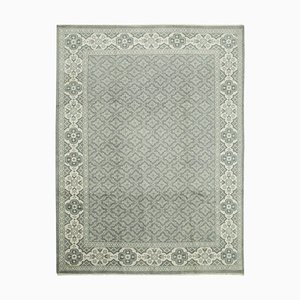 Grauer orientalischer Vintage Oushak Teppich, 2000er