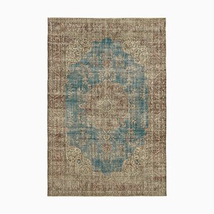 Vintage Hand-Knotted Rug in Wool