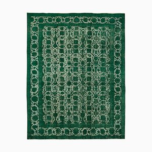Large Handmade Green Rug