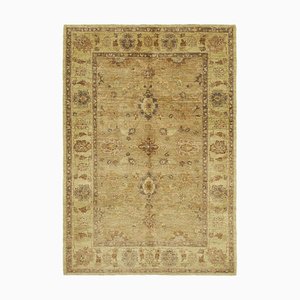 Vintage Hand-Knotted Oushak Rug