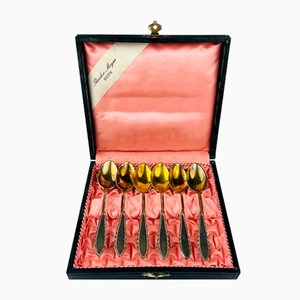 Cucchiaini in argento di Theodor Meyer Bern di Berndorf, anni '20, set di 6