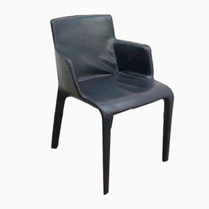 Gio Stuhl aus Leder von Walter Knoll