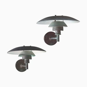 Patinierte Kupfer Outdoor PH-Lampen von Poul Henningesen für Louis Poulsen, 1970er, 2er Set