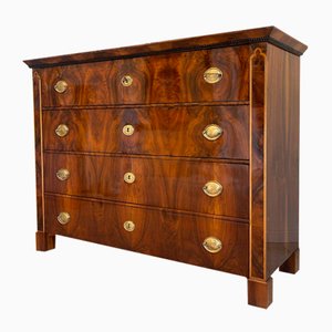 Baroque Corner Chest of Drawers with Walnut Veneer