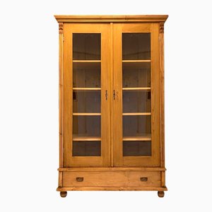 Farmers Showcase Cabinet in Natural Wood