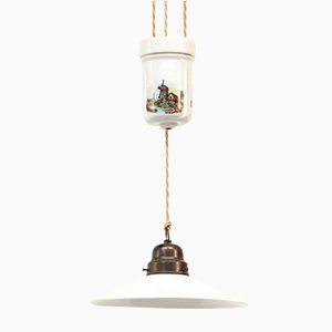 Lampe à Suspension Antique, 1920s