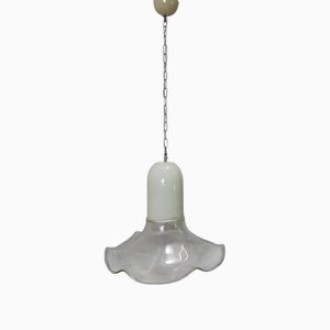 Murano Glas Hängelampe zugeschrieben R. Pamio und R. Toso für Leucos, Italien, 1970er