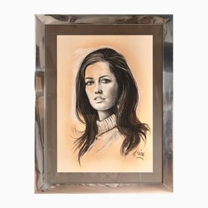Dante Ricci, Portrait, 1970s, Technique Mixte