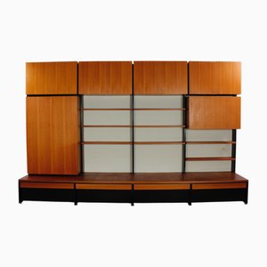 Vintage Teak Wall Unit by Dieter Wäckerlin for Behr, 1960s