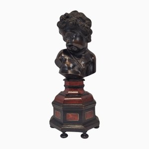 After François‏ Duquesnoy, Bust of Child, Patinated Bronze, 1700s