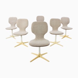 Vintage Dining Room Swivel Chairs from Tacke, 1970s, Set of 4