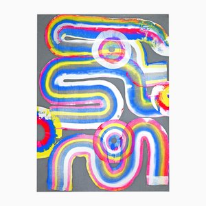 Sumit Mehndiratta, Composición No. 473, Acrílico sobre lienzo