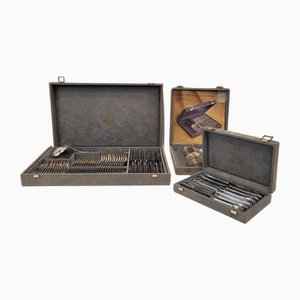 Servizio in metallo argentato, Francia, set di 3