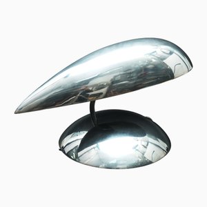 Space Alien Desk Lamp in Polished Aluminum, 1980s