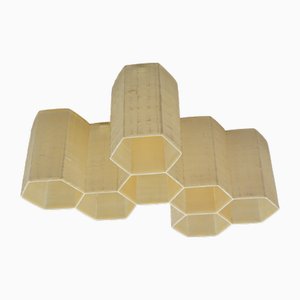 Honeycomb Ceiling Light on Metal Support, 1960s