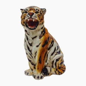 Tiger Statue in Ceramic from Ceramiche Boxer
