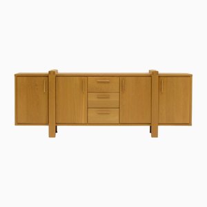 Large Brutalist Style Oak Sideboard, Belgium
