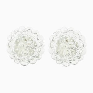 Mid-Century Modern Bubble Glass Wall Lights by Helena Tynell for Limburg, 1960s, Set of 2