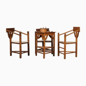 Donut Table and Chairs, Set of 4