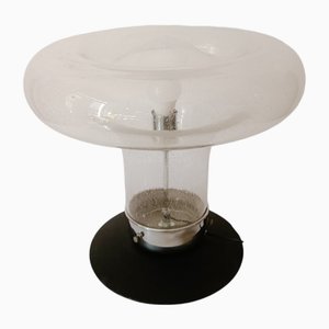 Lampada a fungo grande Space Age in vetro di Mazzega, anni '70