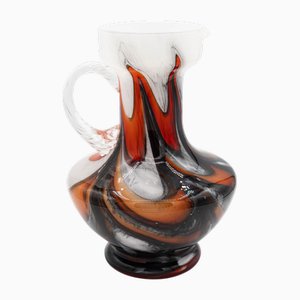 Fiorentina Murano Opal Glass Vase attributed to Carlo Moretti, 1970s