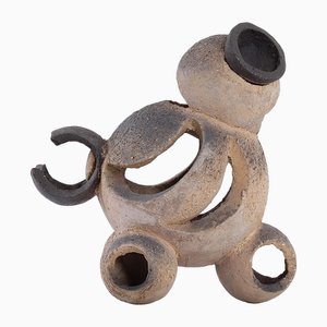 Brutalistische Tierskulptur aus Keramik, 1960er