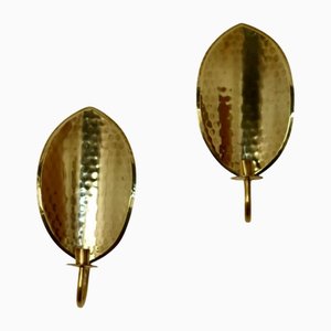 Mid-Century Swedish Brass Sconces, Set of 2