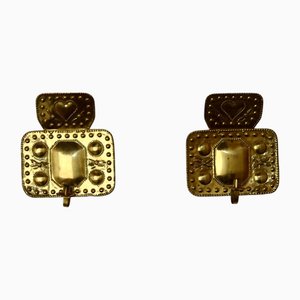 Mid-Century Swedish Brass Sconces, Set of 2