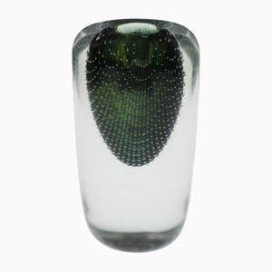 Swedish Miniature Art Glass Kraka Vase by Sven Palmqvist for Orrefors, 1950s