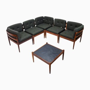 Groupe de Sièges Universe par Kai Kristiansen pour Magnus Olesen, 1950s, Set de 6