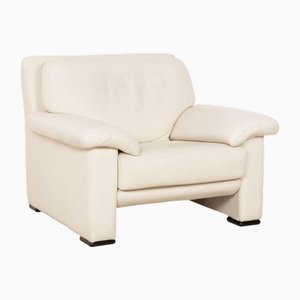 Leather in Cream Armchair from Willi Schillig