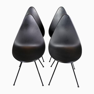 Modell 3110 The Drop Esszimmerstühle von Arne Jacobsen für Fritz Hansen, 2016, 4 . Set
