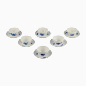 Blue Flower Braided Bouillon Cups from Royal Copenhagen, 1970s, Set of 12
