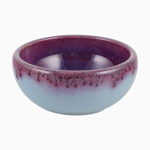 Ceramic Bowl in Claire De Lune Glaze by Nils Thorsson for Royal Copenhagen, 1934