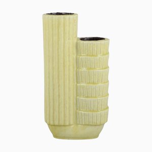 Two-Part Ceramic Vase in Chamotte Clay by Gunnar Nylund for Rörstrand, Sweden