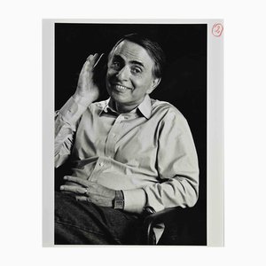 Randy O'Rundke, Carl Sagan, Vintage Photograph, 1980s