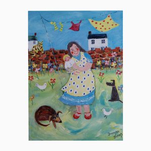 Therese James, A Mother's Love, 2024, Acrílico sobre lienzo