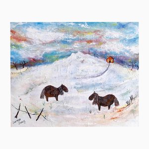 Therese James, Ponis de la paz, 2024, Acrílico sobre lienzo