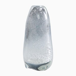 Art Glass Vase with Sodium Bubbles Tapio Wirkkala for Iittala, 1940s