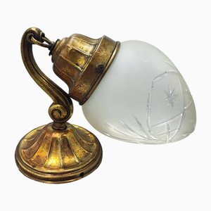 Art Deco Brass Wall Lamp , 1920s