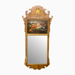 Miroir Mural Renouveau Queen Anne en Noyer, 1920