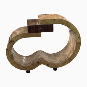 Art Deco Cloud Tisch aus Wurzelahorn, 1920er